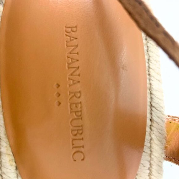 NWOT STRAPPY ESPADRILLE COGNAC - Picture 3 of 7